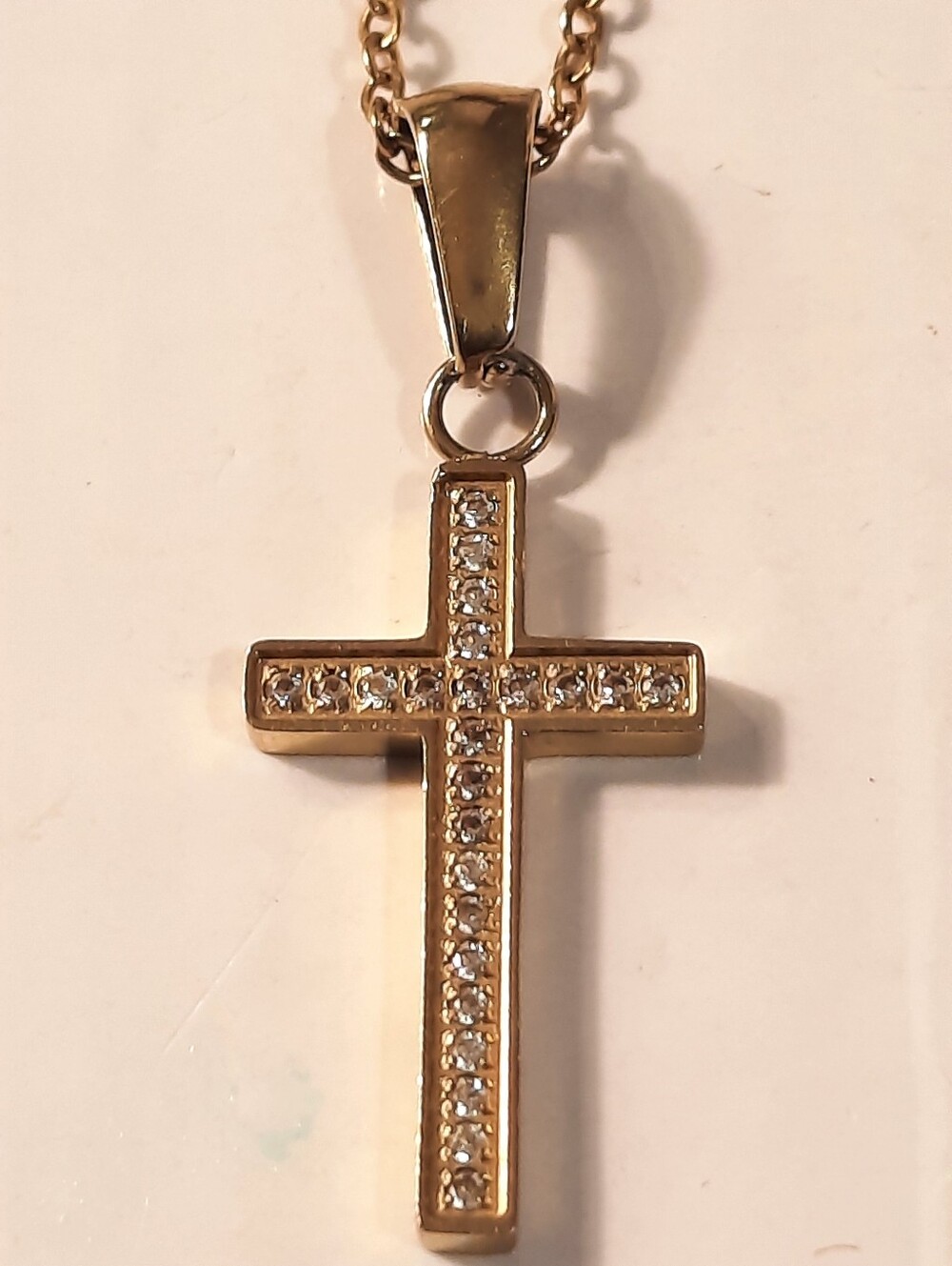 Hey Harper Cross Pendants On Chain Gold Stainless Steel